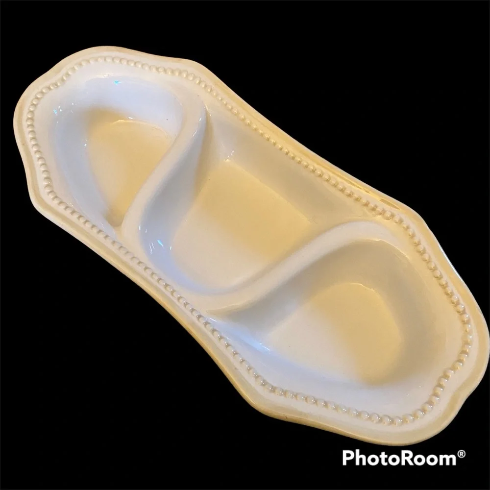 Princess House Pavillion 3-Section Serving Dish